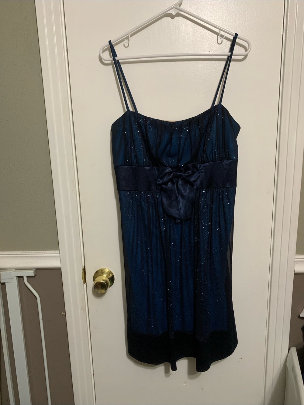 Vintage Y2K Taboo XL Glitter Mesh Bow Whimsigoth Fairy Dress - Picture 8 of 8